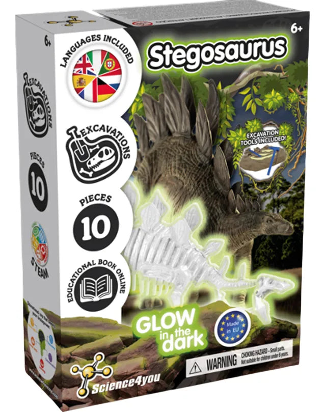 Science4you Excavación De Fósiles Stegosaurus Glow 80004449