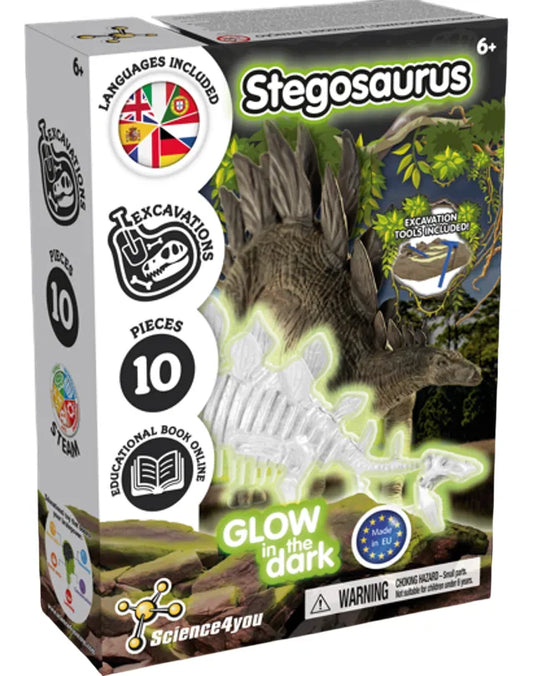 Science4you Excavación De Fósiles Stegosaurus Glow 80004449