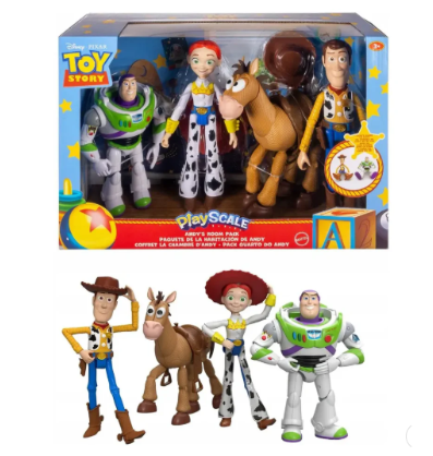 Toy Story Andy S Room Pack Set X4 Personajes Jlr68 Mattel