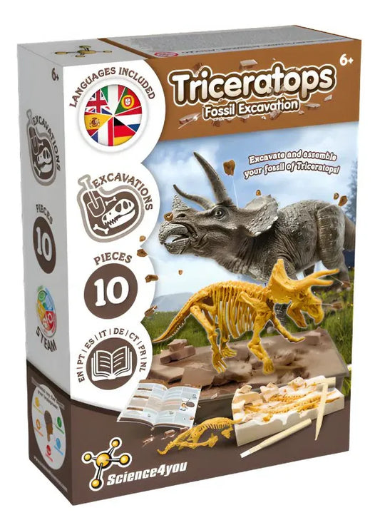 Science4you Excavación De Fósiles Triceratops 80004126