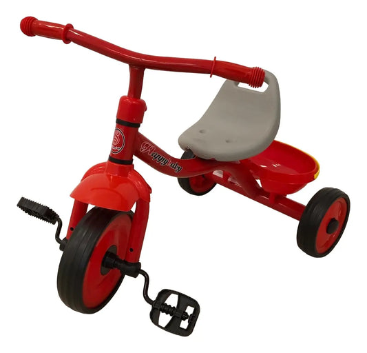 Triciclo Infantil Con Canasto Rojo Yx-t02