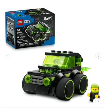 Lego City Vehículos: Coche de Carreras de Videojuego 60484